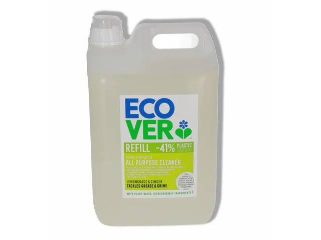 Ecover Universalrengjøringsmiddel, sitron, flytende konsentrat, gul, 5 liter