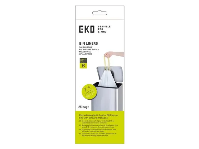 EKO Avfallspose EKO B 40x45 7-9L hvit (25)