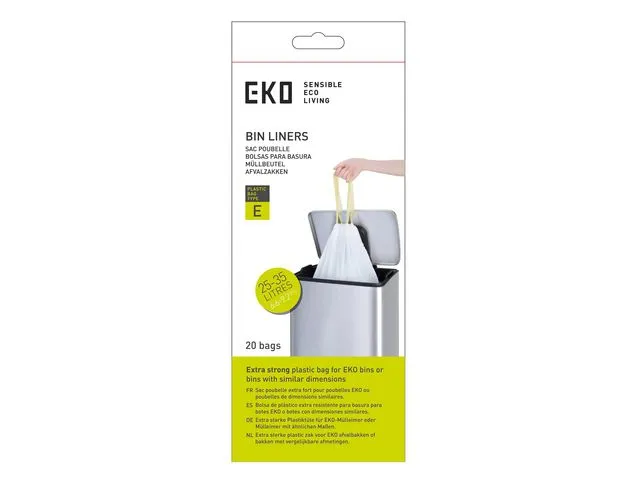 EKO Avfallspose EKO E 55x70 25-35L hvit (12)