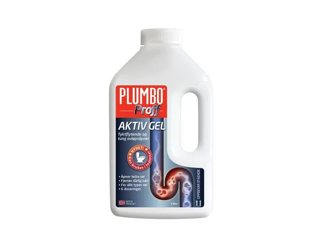 PLUMBO Avløpsåpner PLUMBO Proff Aktiv Gel 1L