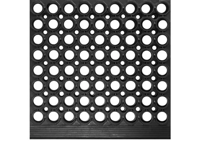 Matting Avskrapningsmatte Yoga L 91x152cm sort