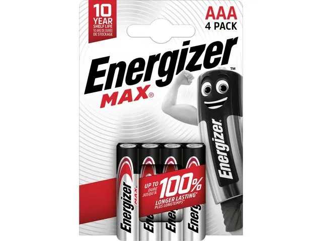 Energizer Batteri ENERGIZER Alka Max AAA/LR03 (4)