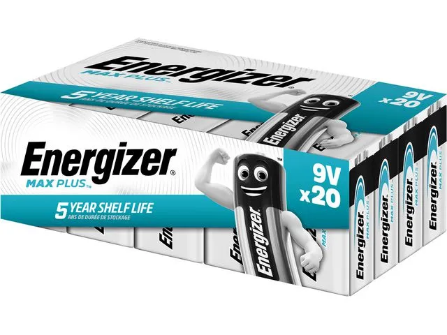 Energizer Batteri ENERGIZER Alka Adv 9V (20)