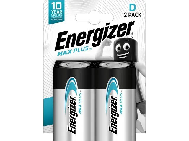 Energizer Batteri ENERGIZER Max Plus D (2)