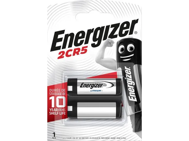 Energizer Lithium 2CR5 ikke-oppladbare kamerabatteri, pakke med 1