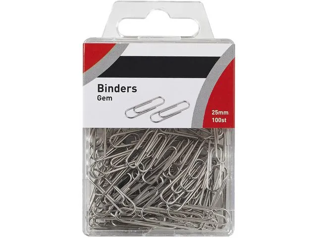Binders 25mm i plasteske