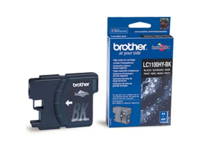 Brother blekkpatron LC1100HY BK Innobella™-blekk, stor kapasitet, svart, enkeltpakke, LC-1100HYBK