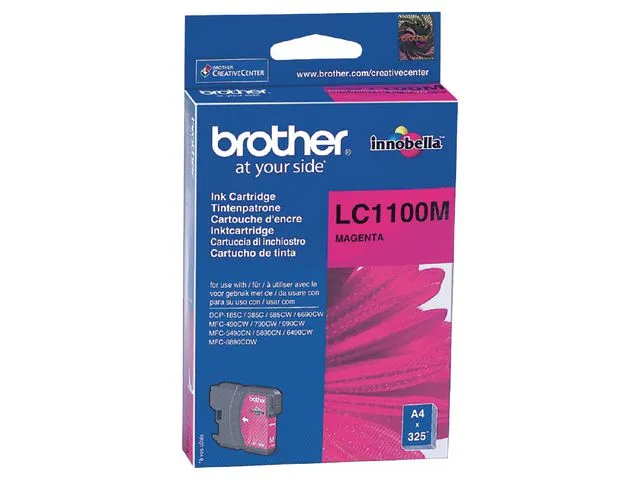 Brother blekkpatron LC1100 M Innobella™-blekk, magenta, enkeltpakke, LC-1100M