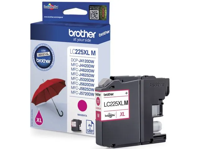 Brother Blekk BROTHER LC225XLM HC magenta