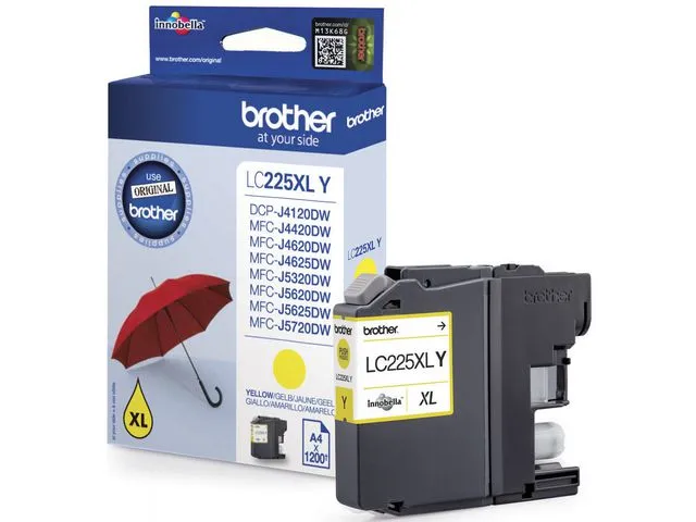 Brother Blekk BROTHER LC225XLY HC gul