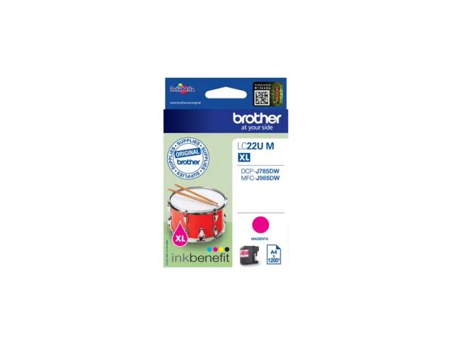 Brother Blekk BROTHER LC22UM magenta