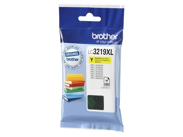 Brother Blekk BROTHER LC3219 XL Y gul