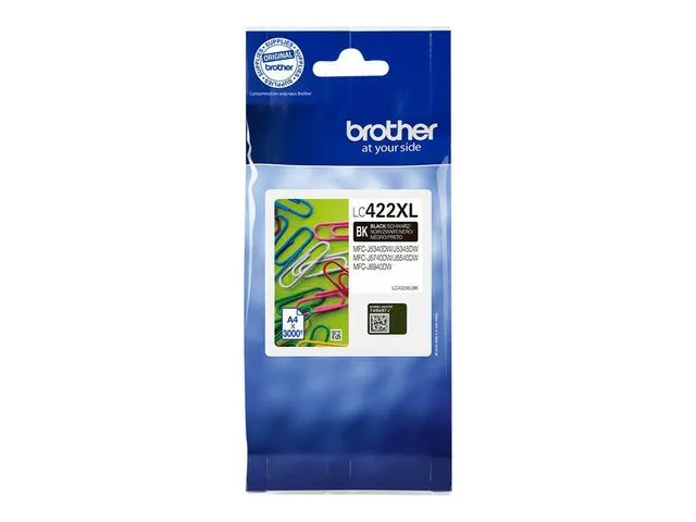 Brother Blekk BROTHER XL LC422XLBK Sort