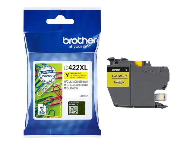 Brother Blekk BROTHER XL LC422XLY Gul