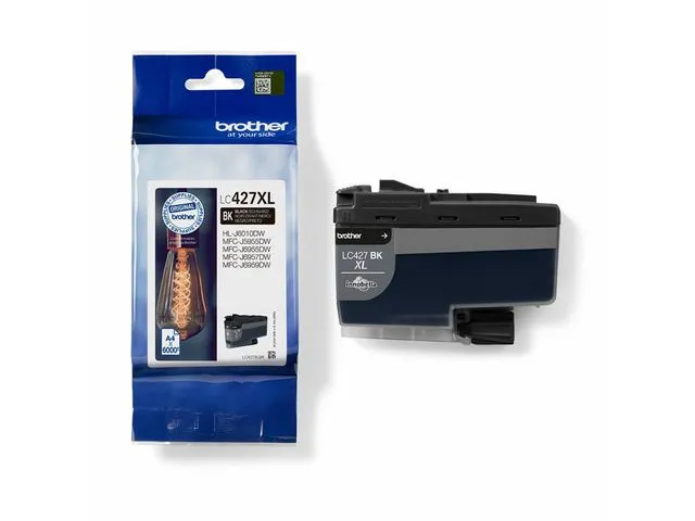 Brother Blekk BROTHER XL LC427XLBK Sort