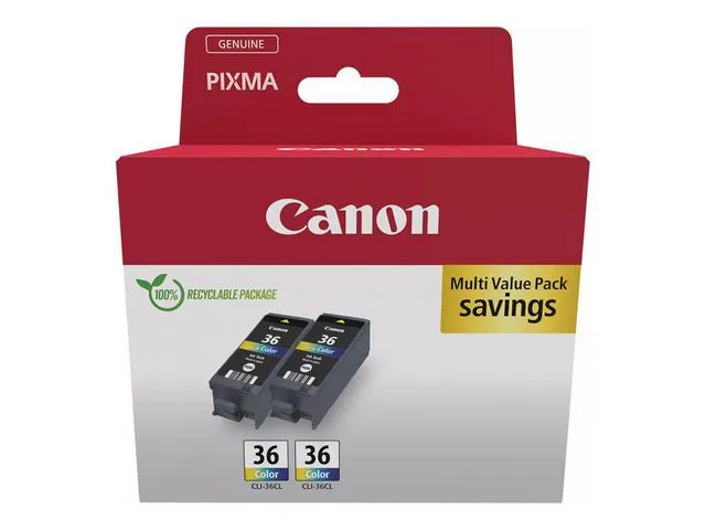 Canon Blekk CANON CLI-36 farge (2)