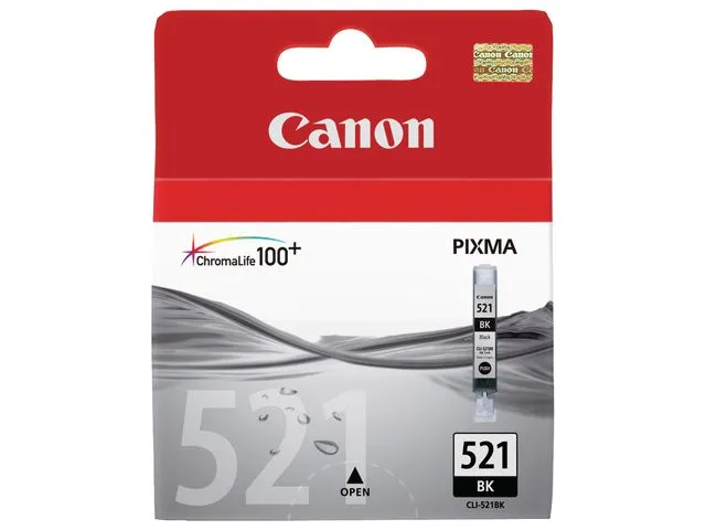 Canon blekkpatron, CLI-521, BK, sort