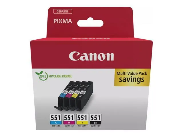 Canon Blekk CANON CLI-551 C/M/Y/BK (4)