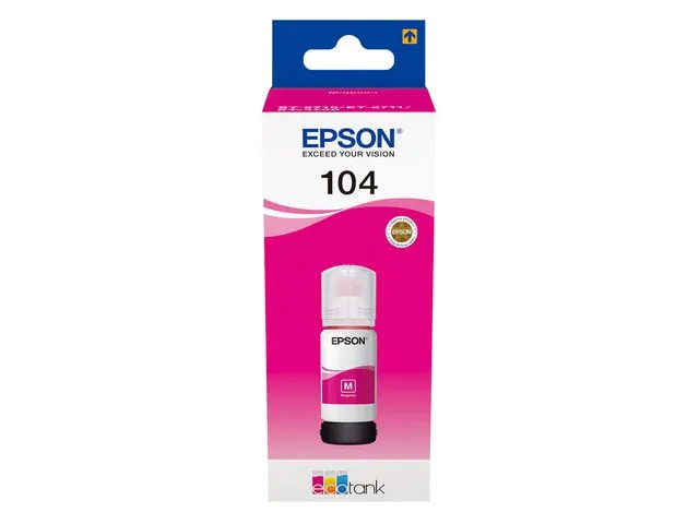 Epson Blekk EPSON 104 EcoTank rød