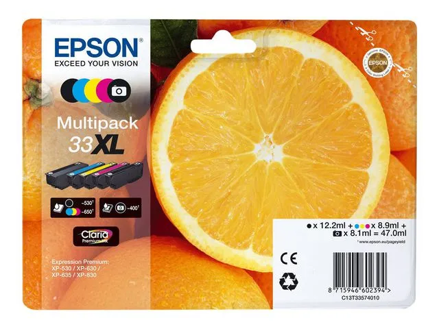Epson Blekk EPSON 33XL C13T33574011 CMYK+PK