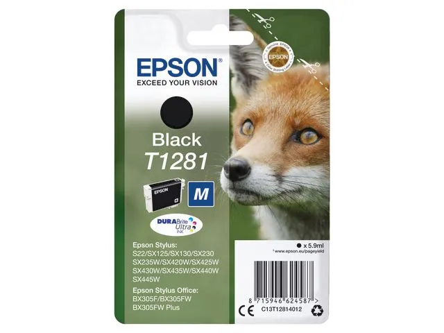Epson Blekk EPSON T1281 C13T12814022 sort