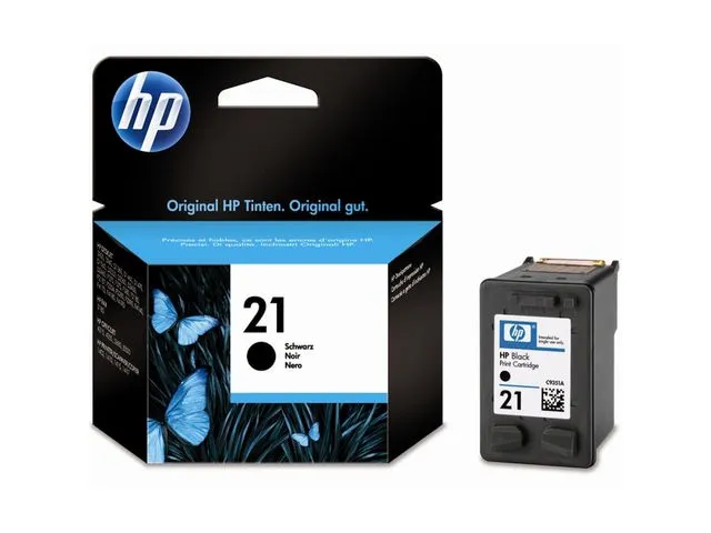 HP blekk 21, C9351AE, sort