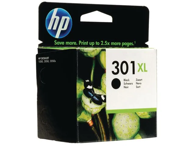 HP blekkpatron 301XL, svart, enkeltpakke, stor kapasitet, CH563EE
