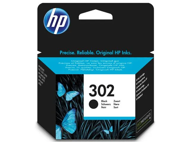 HP Blekk HP 302 F6U66AE sort