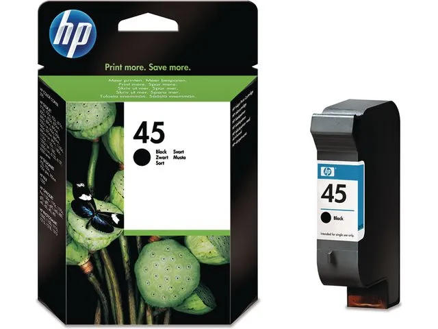 HP Blekk HP 45 51645AE sort