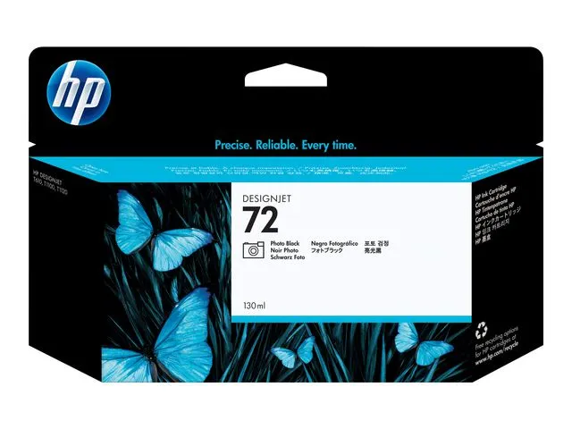 HP Blekk, C9370A, Serie 72, foto sort