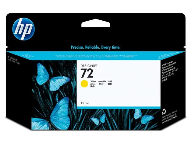 HP blekk 72, C9373A, gul