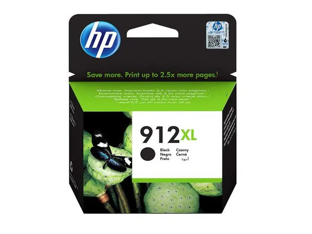 HP Blekk 912XL, 3YL84AE, sort