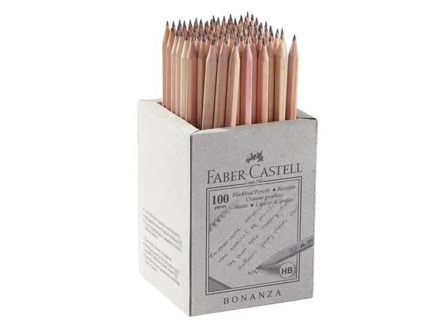 Faber-Castell grafittblyanter Bonanza, 2B-bly, sekskantet, kropp av tre