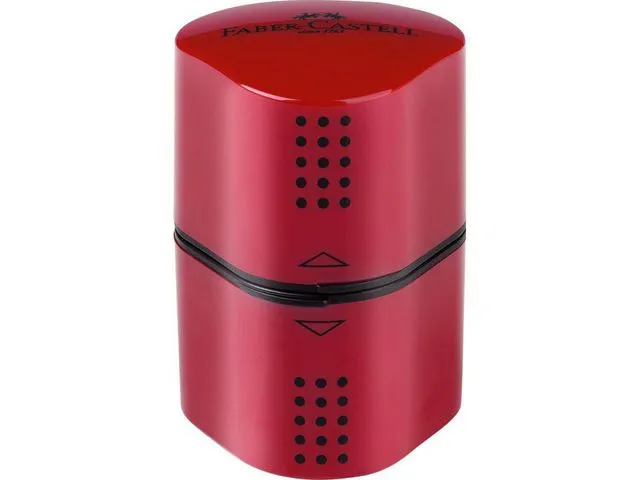 Faber-Castell Blyantspisser FC Grip Trio Rød/Blå