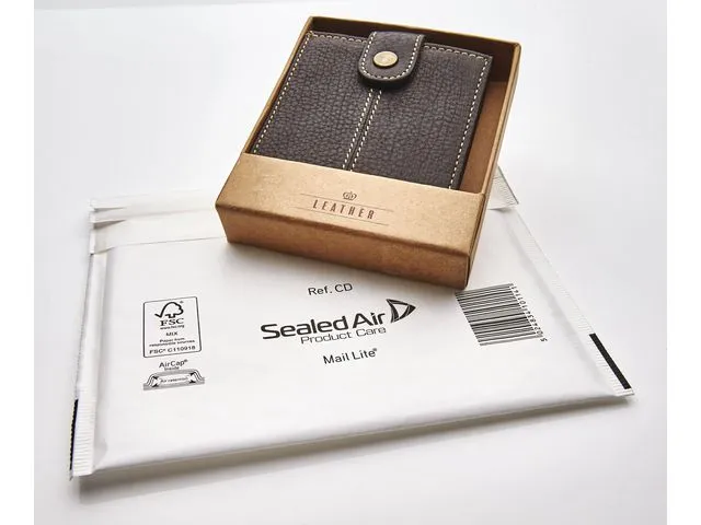 Mail Lite® luftputekonvolutt Mail Lite, CD, 180 x 160 mm, AirCap®, kraftpapir, hvit