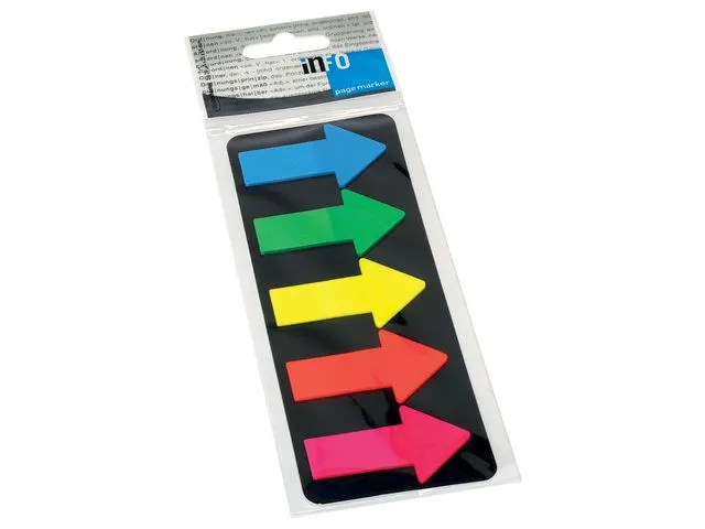info Bokmerke INFO ''Big Arrow'' 25x45mm ass.