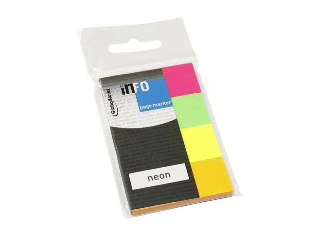 info Bokmerke INFO Neon 4 farger