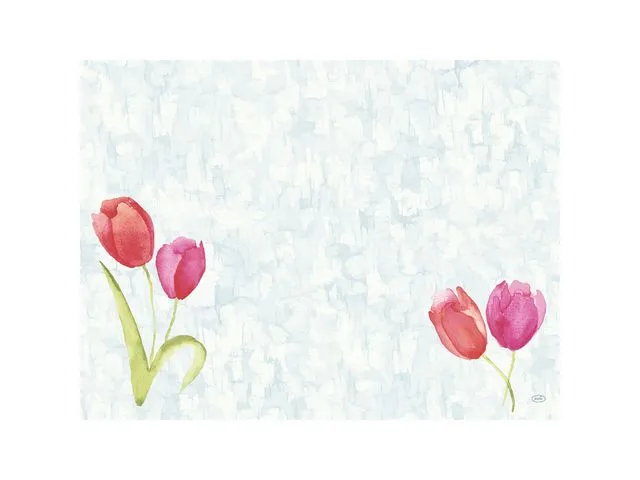Duni Bordbrikke DuniCEL 30x40cm Tulips (100)