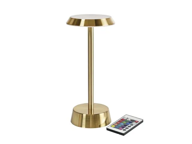 Duni Bordlampe DUNI Nour Led oppladb messing