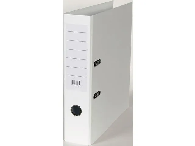 Brevordner 80mm skinne A4 hvit