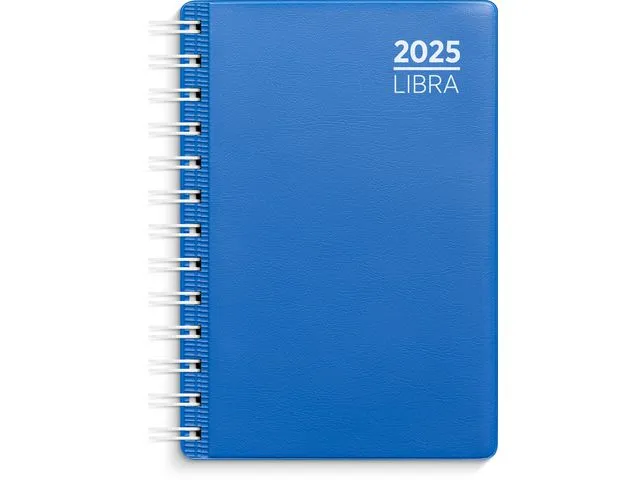 Grieg Dagbok GRIEG Libra spiral plast 2025 blå.