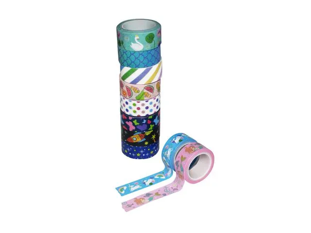 Sense Dekortape washi SENSE rosa/blå (10)