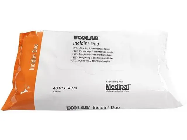 Ecolab Desinfeksjonskluter INCIDIN DUO MAXI(40)