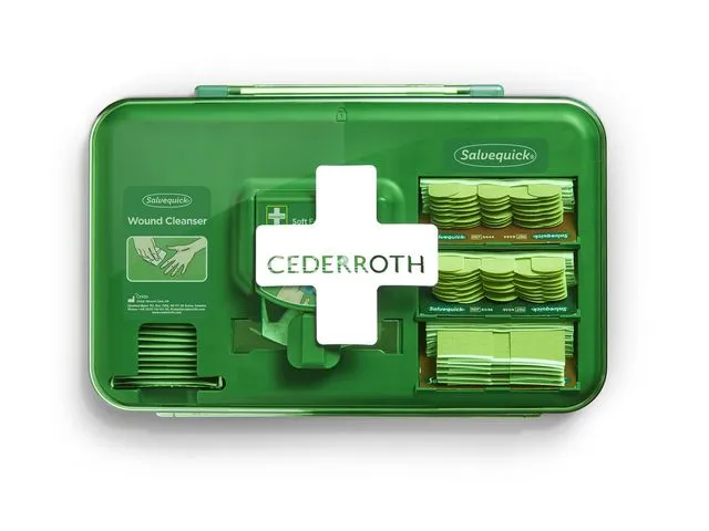 Cederroth Dispenser CEDERROTH m/innhold sårskader