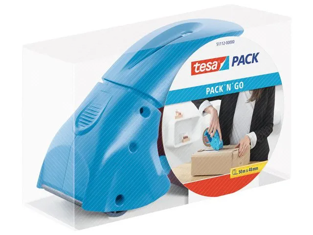 tesa® Dispenser TESA emb.tape Pack'n Go blå
