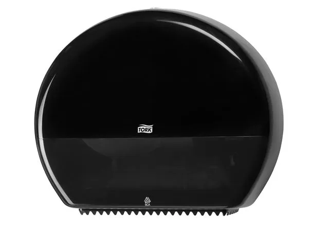 Tork Manuell Elevation Jumbo tørkepapirdispenser av plast, sort, 360 x 437 x 133 mm