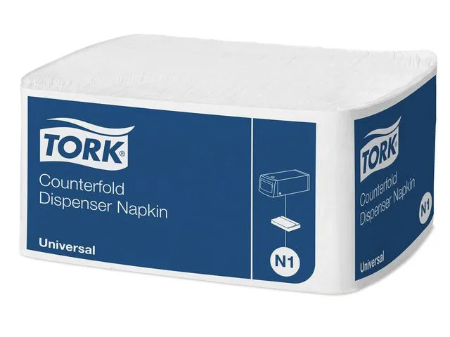 Tork Dispenserserviett TORK 1L N1 hvit (300)