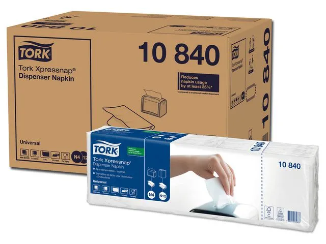 Tork Dispenserserviett TORK N4 1L hvit (1125)