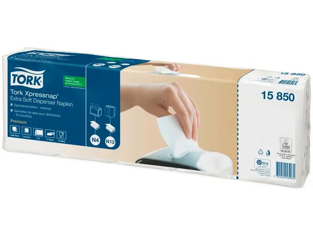 Tork Dispenserserviett TORK N4 2L hvit (1000)