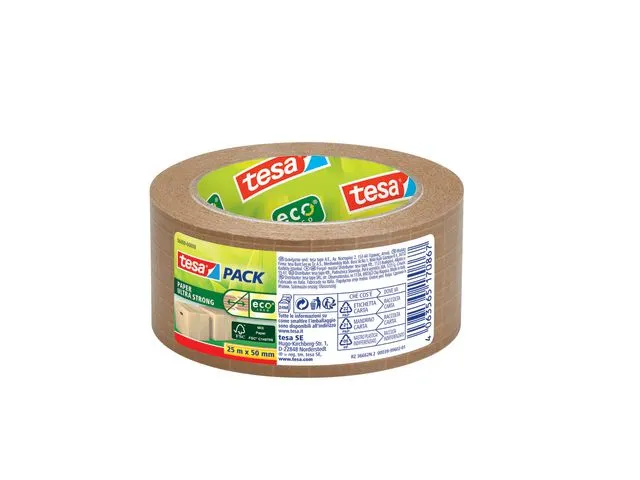 tesa® Emb.tape TESA Ultra papir 50mmx25m brun